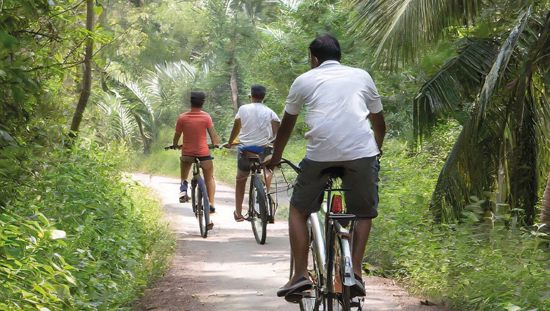 Fietsen door de jungle