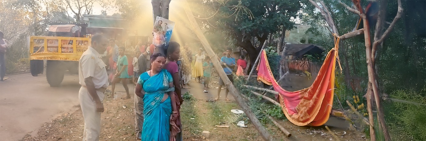 Besmeurd en vastgebonden