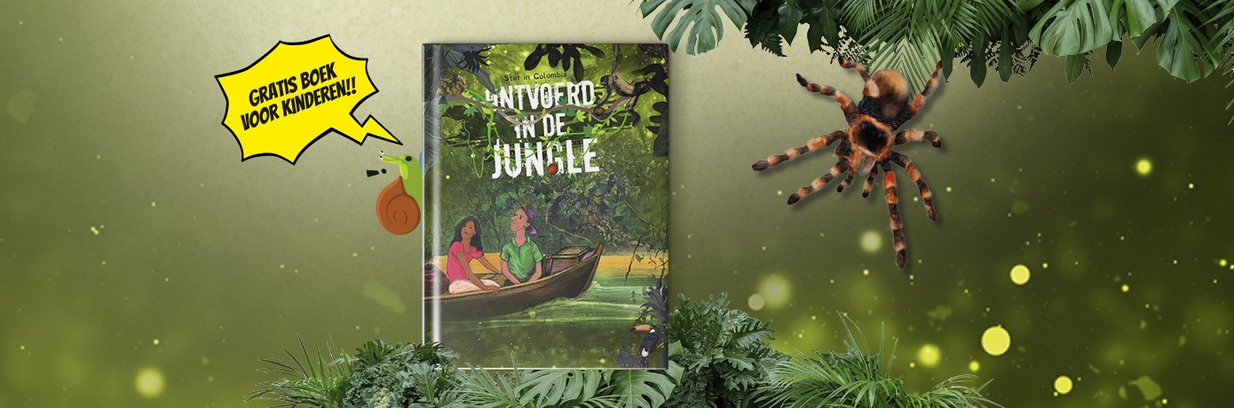 Kinderboek 'Ontvoerd in de jungle'