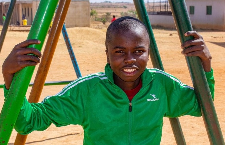 Julius op het schoolplein