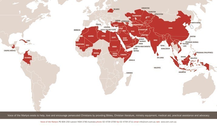 In sommige landen wordt vervolging meer zichtbaar dan in andere landen